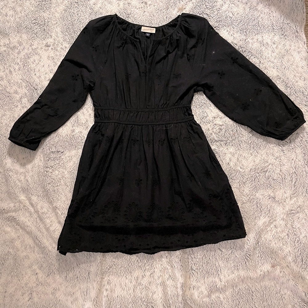 Universal Thread Eyelet-Pattern Dress - image 1